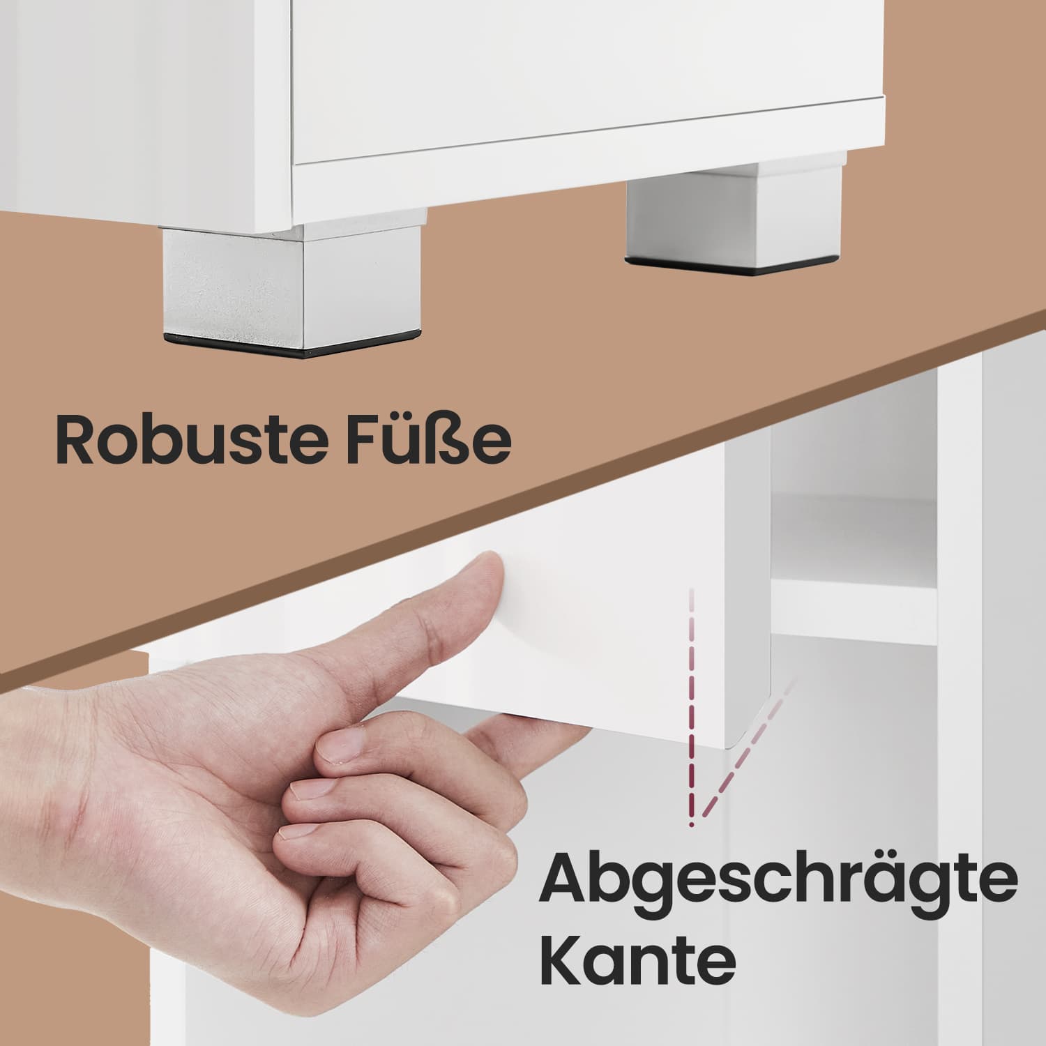Badkamermeubel – Met één lade, compact en modern