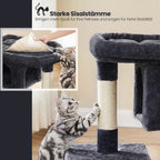 84 cm hoge krabpaal, krabpaal voor grote katten, groot uitkijkplatform