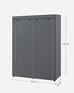 Opvouwbare garderobe met 2 kledingroedes - Grijs