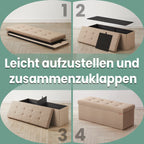 Bank met Opbergruimte – 38 x 110 x 38 cm – Zitkist – Groot Formaat (3)