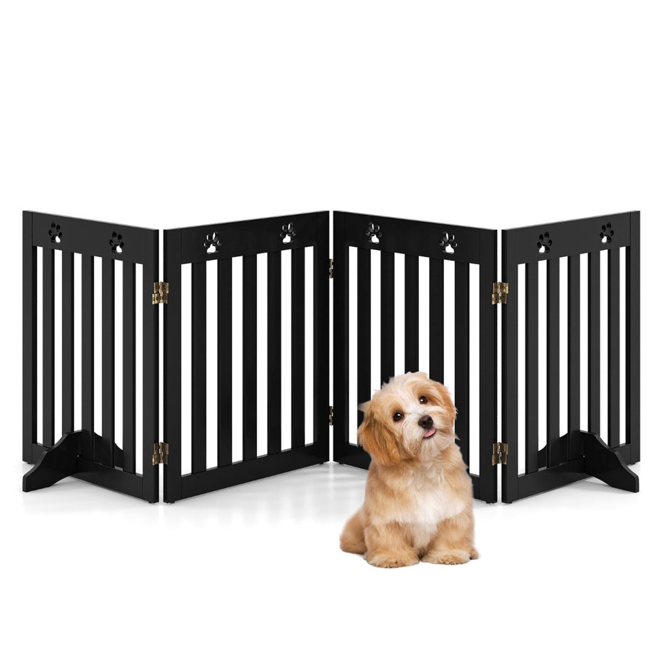 paneler – Hundspärrport Vikbar trappgrind – 4 203 x 60 x 1,5 cm – Brun