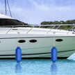 Pack – Boat Fenders för dockning Ribbed Bumpers – 4 – Blå