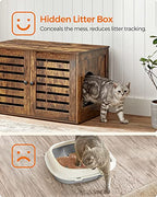 Kattenhuis – Met zij-ingang en deuren – Vintage bruin