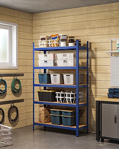 Opslagstelling - Stellingkast - 200 x 120 x 60 cm - Belastbaar tot 875 kg - Blauw