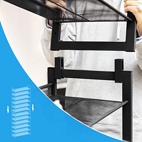 Schoenenrek – Stapelbaar – Metalen frame – Zwart