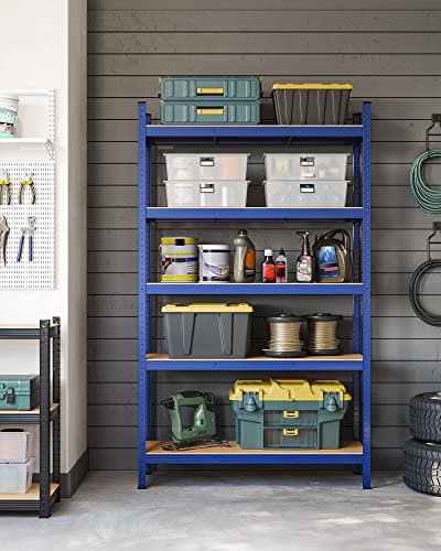 Opslagstelling - Stellingkast - 200 x 120 x 60 cm - Belastbaar tot 875 kg - Blauw