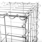 Schanskorf - Roestvrije steenkorf - Gabion - 100 x 50 x 30 cm - Zilver