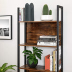 Boekenrek – Stevig stalen frame – Vintage bruinzwart