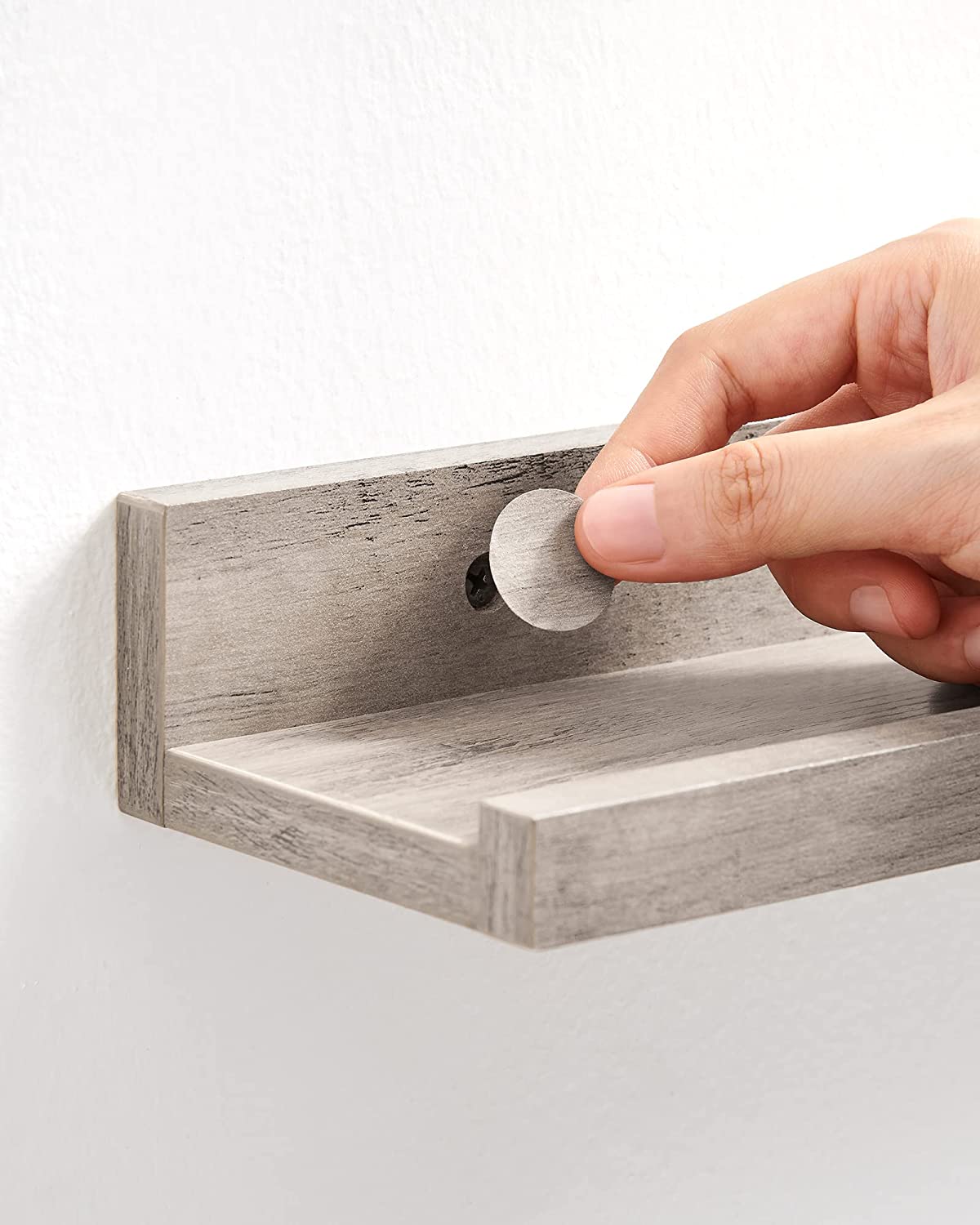 Wandplank Set van 3 – Zwevend en decoratief – Grijs