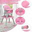 i – Barnstol och Matstol Lärbord Byggblocksbord – 6 1 58 x 58 x 98 cm – Rosa