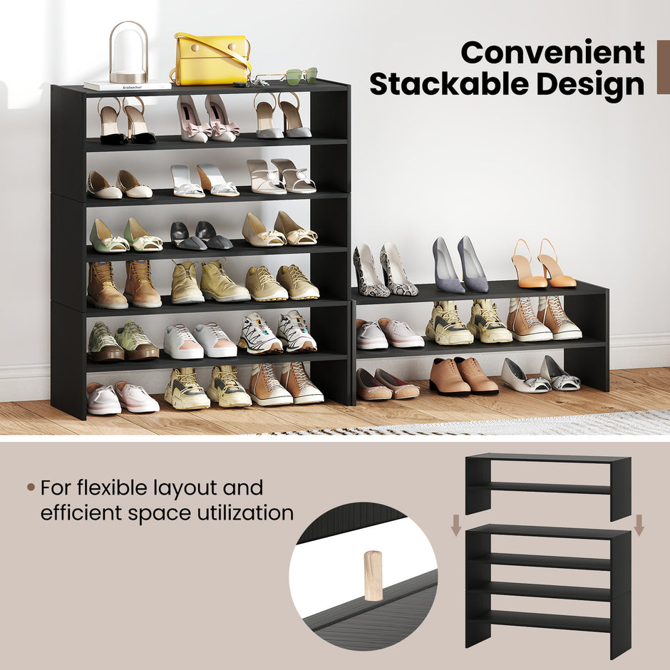 stegs – skohylla, stapelbar skoorganisatör, med vältningsskydd – 6