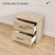 Nattduksbord – med lådor Litet sidobord Nattbord Soffbord Nattkommod – 2 – Natur