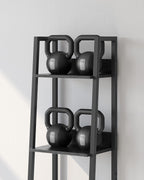Boekenkast - Ladderrek - Met 5 niveaus - Metalen frame - Zwart