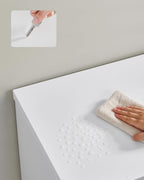 Tv-meubel – Met LED-verlichting en open planken – Wit