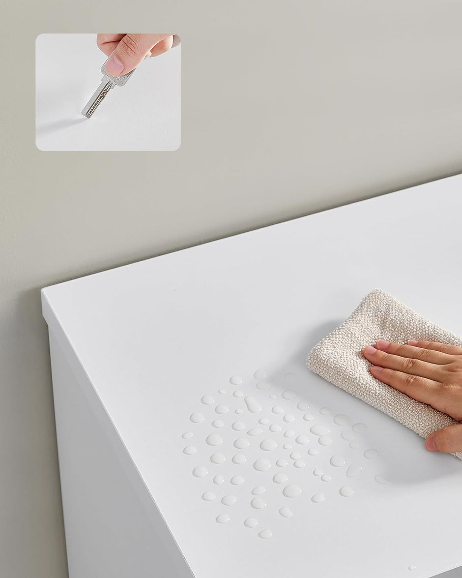 TV-meubel – Met LED-verlichting – Wit – Voor TV’s tot 70 inch – Met open planken en opbergruimte