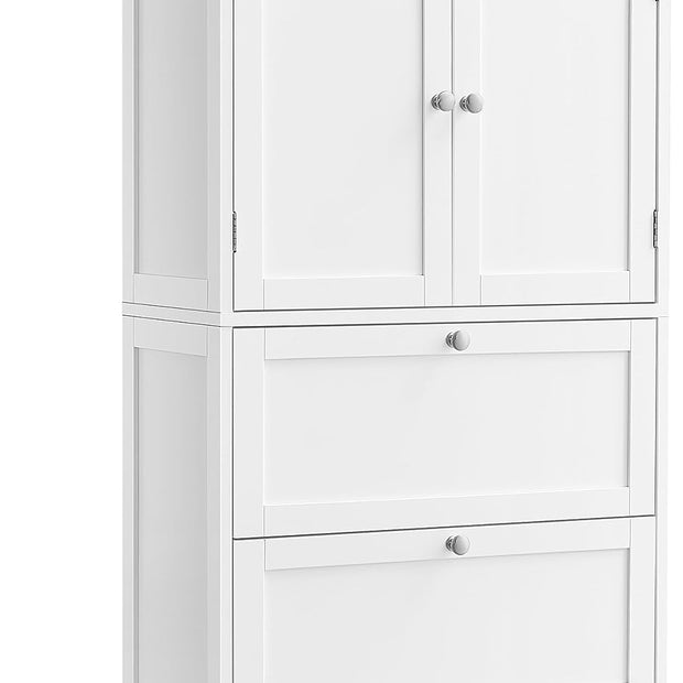 Badkamerkast – Verstelbare plank – 2 Lades – Wit