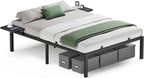 Bed frame - Metalen frame - Tweepersoonsbed - 190 x 140 cm - Zwart