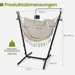 Hängstol – med stativ Höjdjusterbar hängsits dyna belastning upp till – 152 x 107 x 96-146 cm 250 kg – Beige