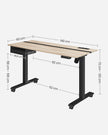 Elektrisch Bureau (Zit-Sta) – 60 x 140 cm – In hoogte verstelbaar met geheugenfunctie – Wit – 2× USB-C – 2× stopcontacten