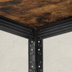 Opbergrekken – Set van 2 – 5 planken – Vintage bruin-zwart