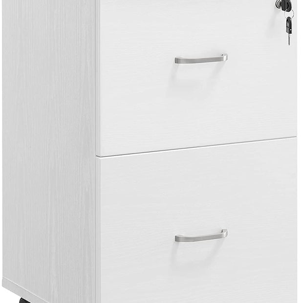 Archiefkast – Verrijdbaar met hangmappen – Wit