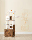 Krabpaal – Met kattenbakkast en meerdere plateaus – Bruin