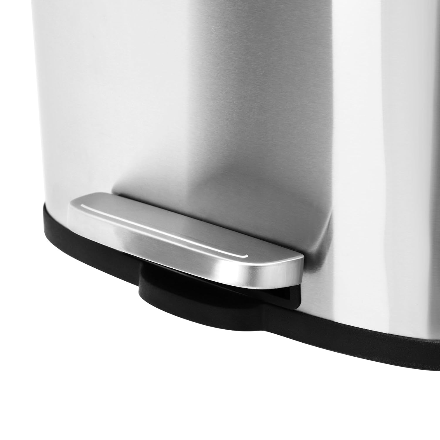 Prullenbak – Uitneembare bak – Roestvrij staal – Zilver