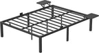 Bed frame - Metalen frame - Tweepersoonsbed - 200 x 140 cm - Zwart