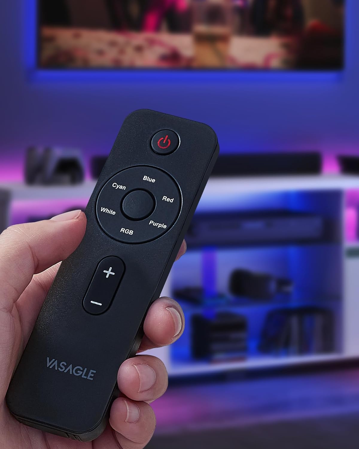 TV-meubel – Met LED-verlichting – Wit – Voor TV’s tot 70 inch – Met open planken en opbergruimte