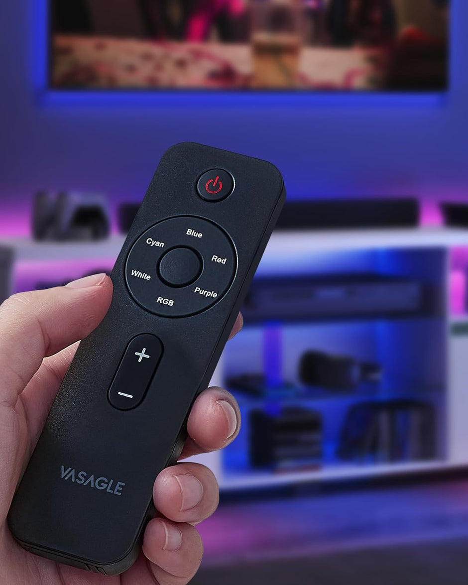 TV-meubel – Met LED-verlichting – Wit – Voor TV’s tot 70 inch – Met open planken en opbergruimte