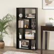 Bokhylla – med hyllplan Stativhylla fack Kubhylla – 4 8 60 x 20 x 120 cm – Svart