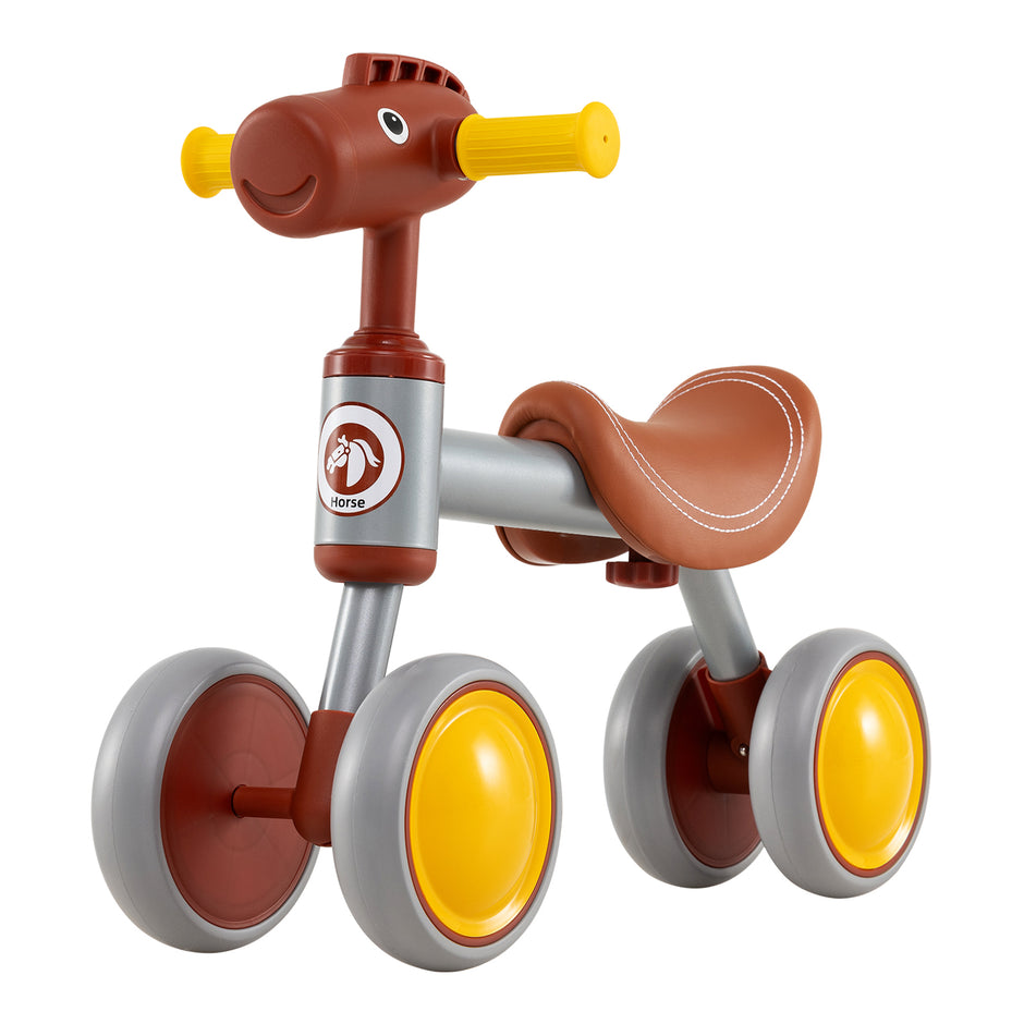 Laufrad – Lärande cykel hjul utan pedaler för barn månader – 4 18-36 – Brun