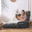 Fällbar – liggstol med justerbara positioner – 6 72 x 61 x 46,5 cm – Mörkgrå