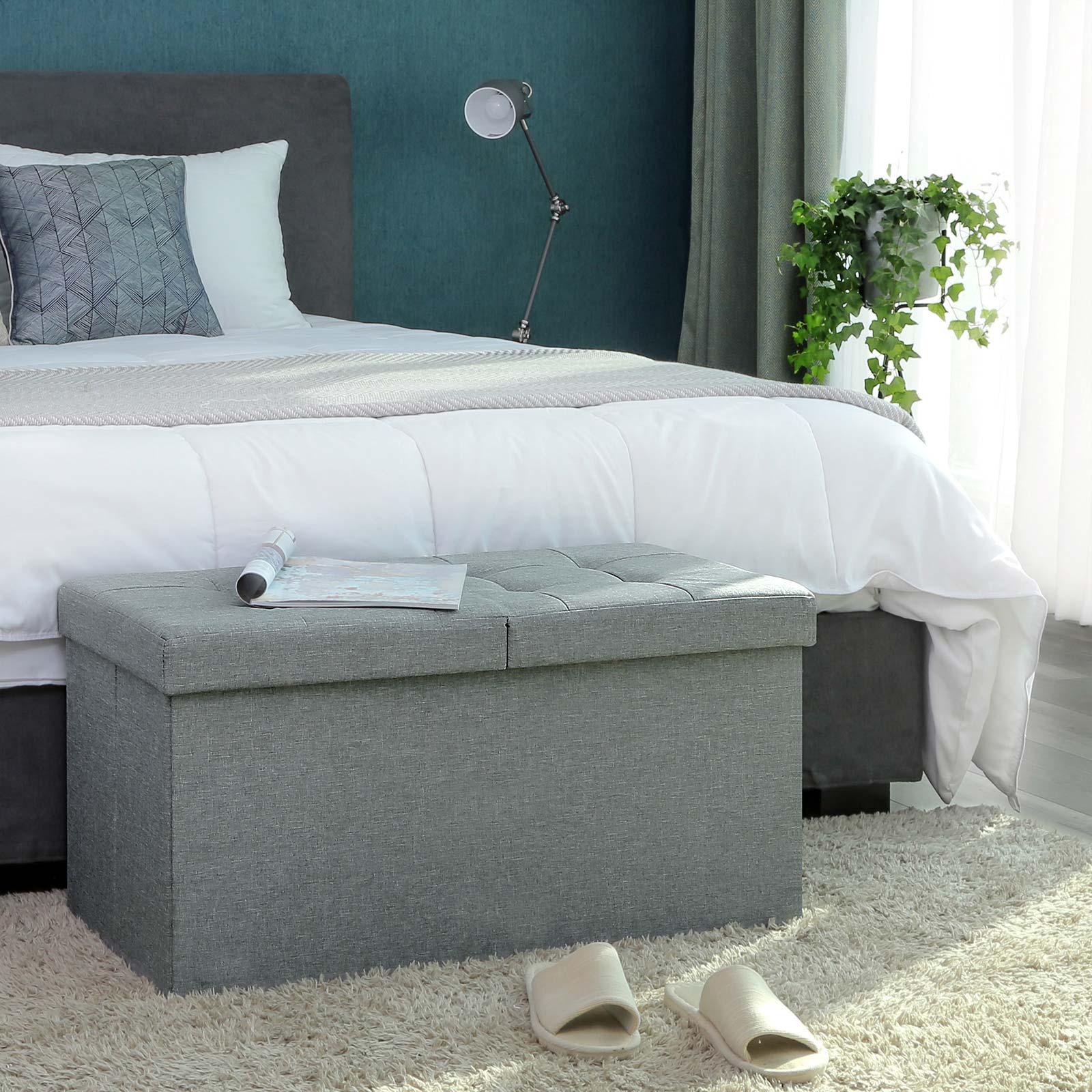 Zitkist – Opbergruimte en zitplaats – Lichtgrijs