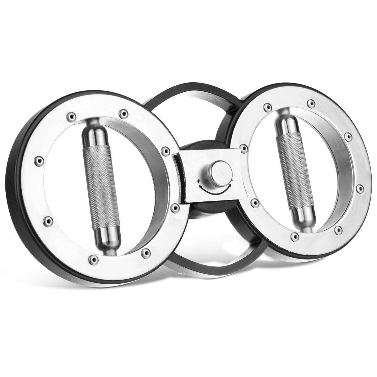 Tung – Burn maskin för armträning med justerbart motstånd och 360° rotation – 5,35 kg – Silver
