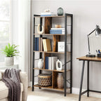 Boekenkast - 4 niveaus - Groot metalen frame - Boekenplank - Industrieel design