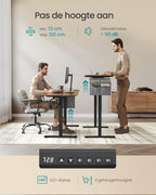 Elektrisch Bureau - In hoogte verstelbaar - 4 geheugenstanden - USB C Snellader - 120 tm 180 x 80