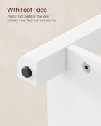 Salontafel – Met 2 grote laden – Walnootbruin en wit