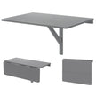 Väggmonterat – hopfällbart bord Platsbesparande – 80 x 60 cm – Grå
