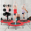 Mini – Trampolin Fitness Fällbar upp till Belastning – 150 kg Ø 97 cm – Röd