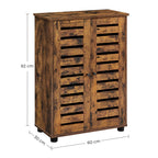 Badkamerkast - Houten kast - 2 openslaande deuren - Bruin