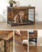 Hondenkooi - Bench - Extra sterk - Hout/Metalen frame - Bruin