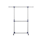 Kledingrek – uitschuifbaar en verstelbaar – grijs