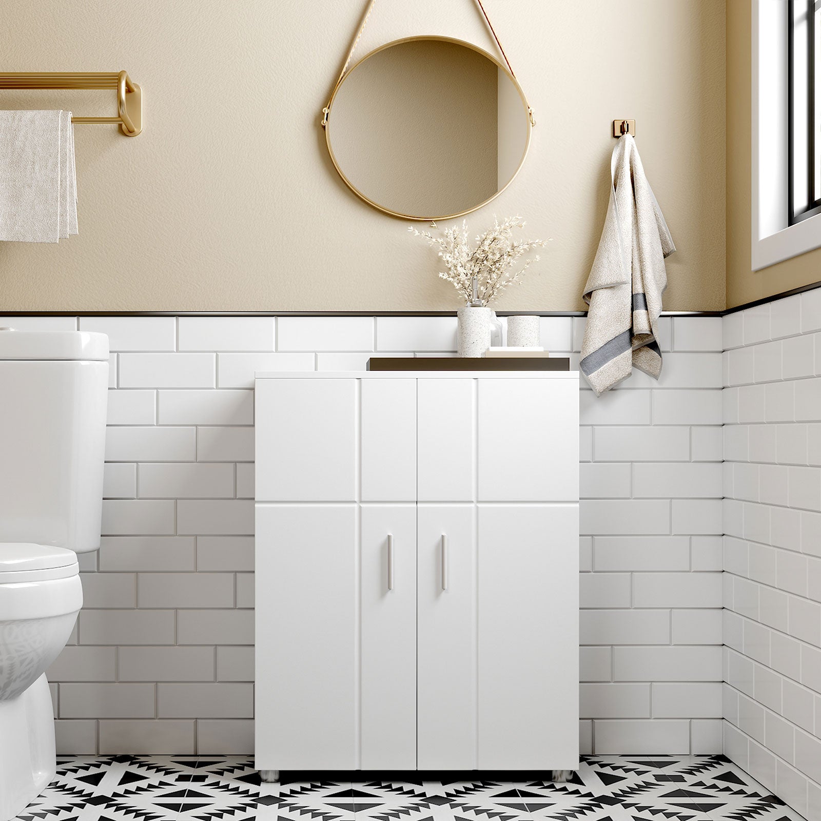 Badkamermeubel – modern – wit