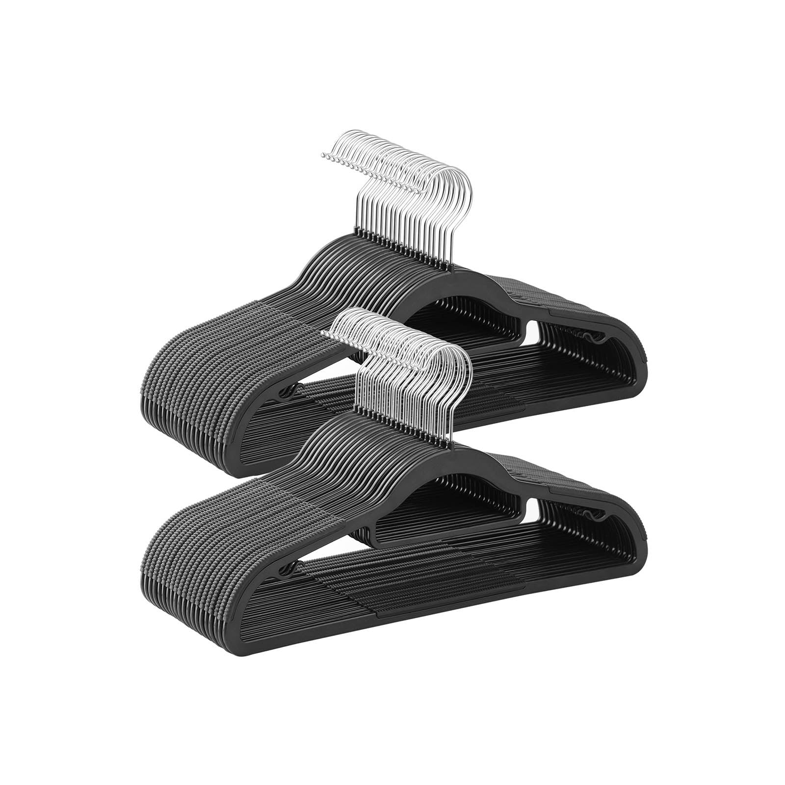 Kledinghangers - Anti-slip - Set van 50 - Grijs
