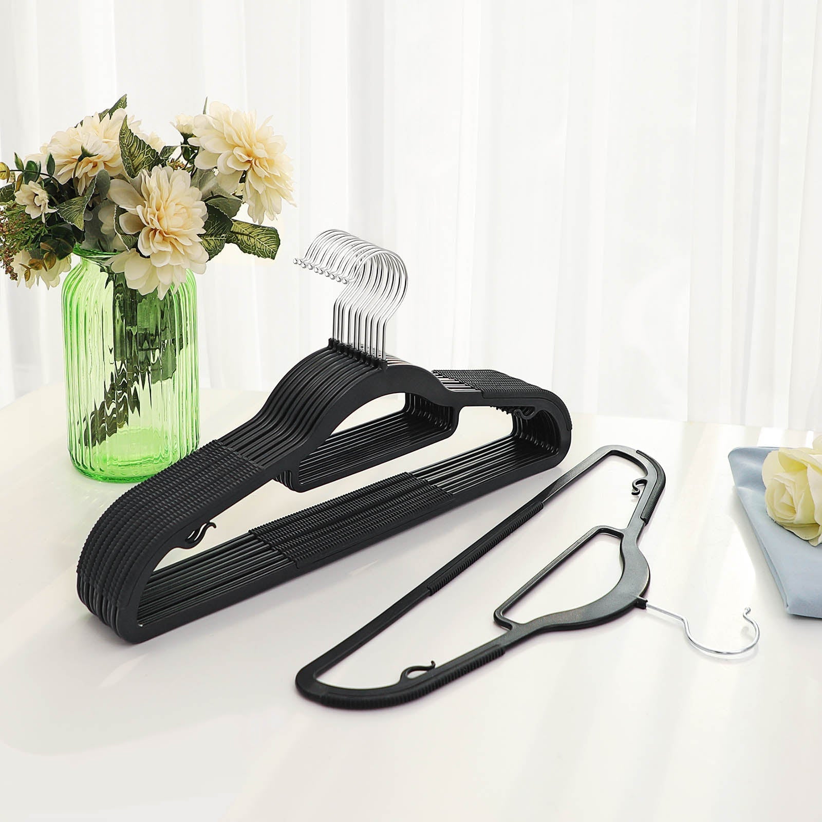 Kledinghangers - Anti-slip - Set van 50 - Grijs