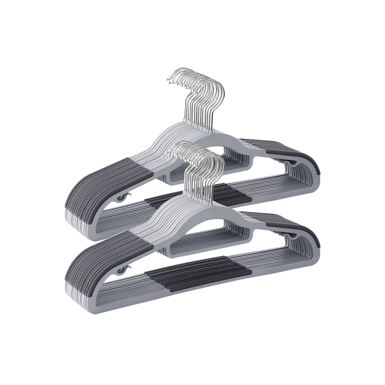 Kledinghangers - Anti-slip - Set van 50 - Grijs