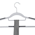 Kledinghangers - Anti-slip - Set van 50 - Grijs
