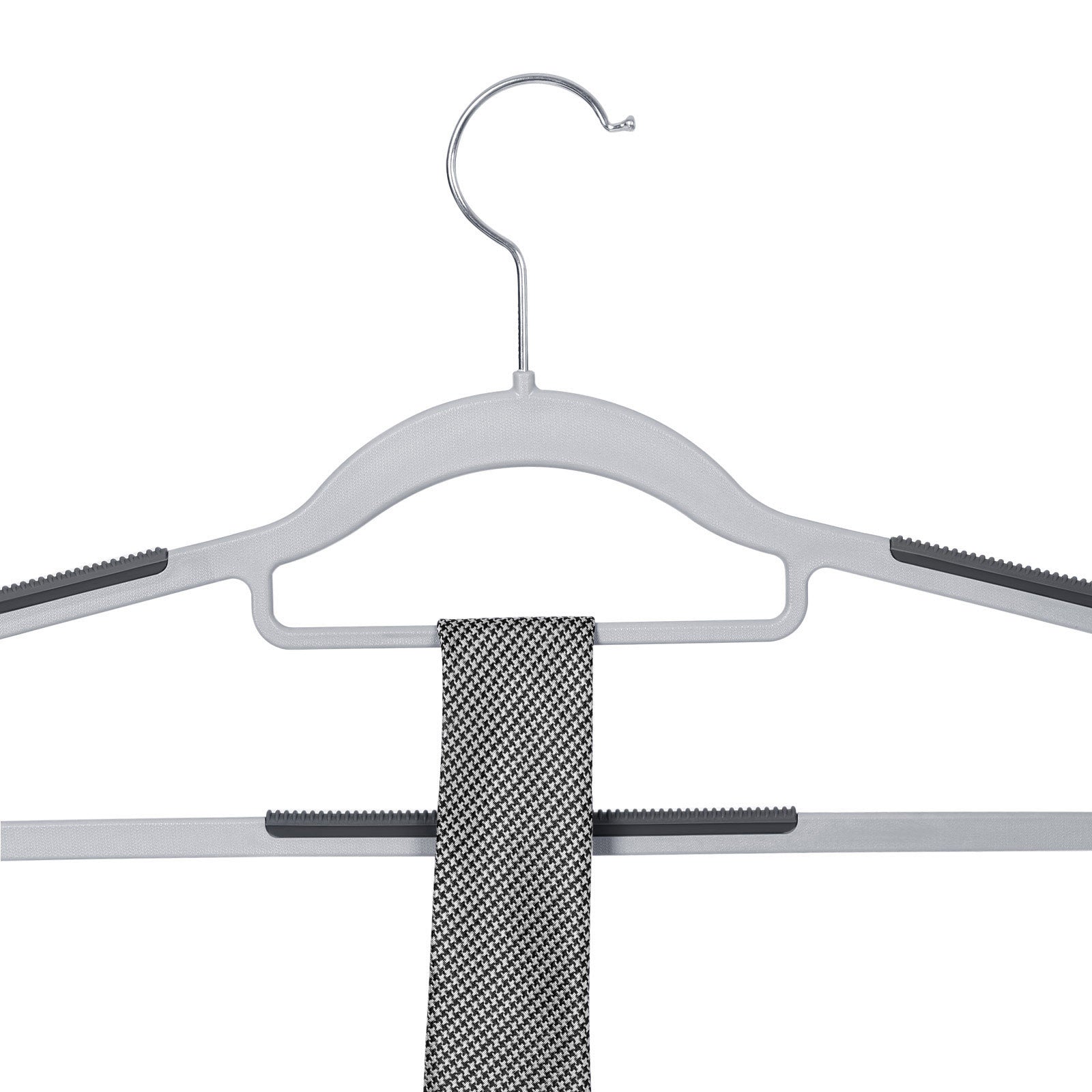 Kledinghangers - Anti-slip - Set van 50 - Grijs