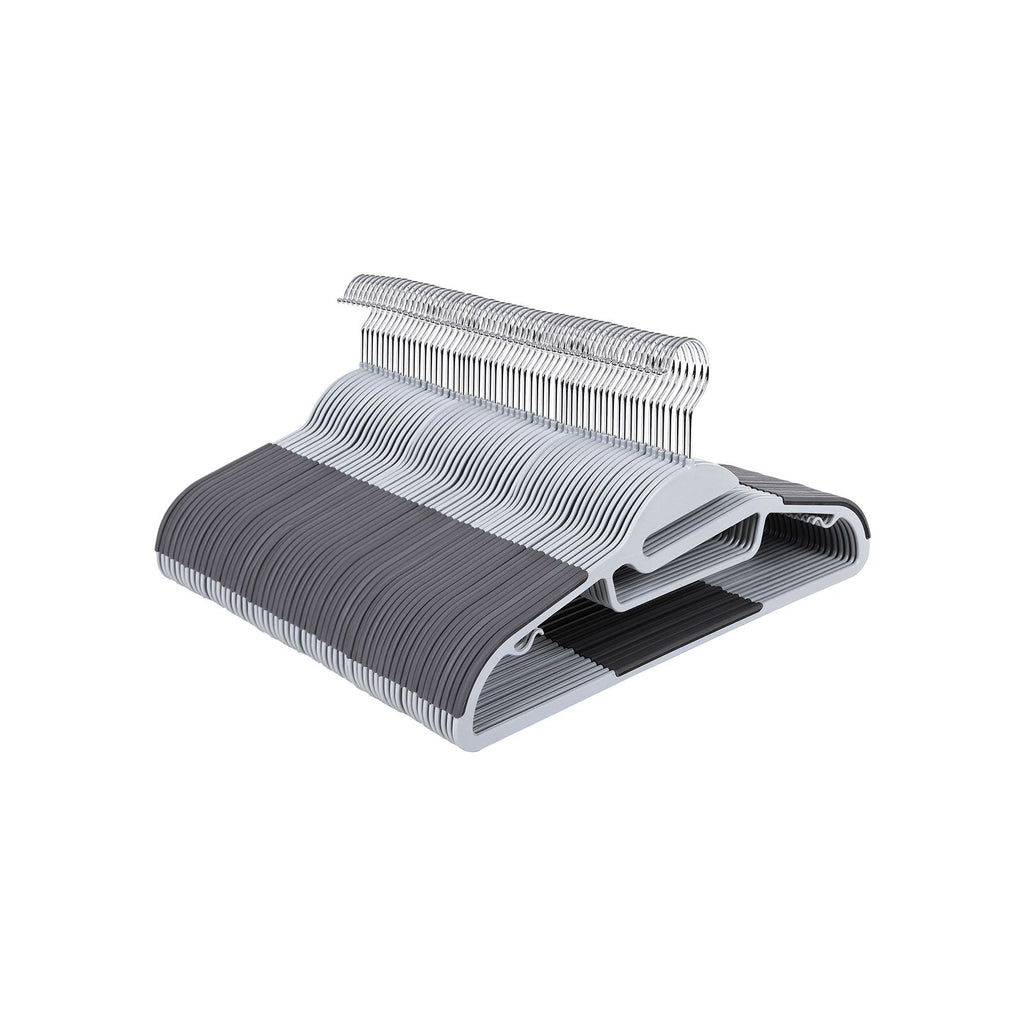 Kledinghangers - Anti-slip - Set van 50 - Grijs